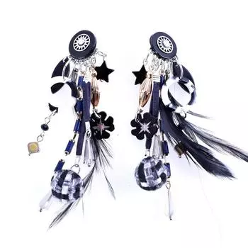 Les Trsors De Lily [R6096] - Заколки дизайнерские Lilipoupettes черные - 10x3 см