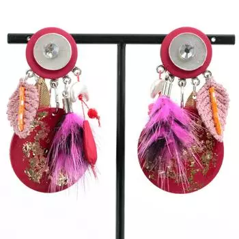 Les Trsors De Lily [R6139] - Зажим дизайнерский Lilipoupettes красный - 65x35 мм