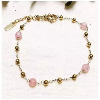 Les Trsors De Lily [R6376] - Дизайнерский браслет из нержавеющей стали Клеопатра розовое золото - 4 мм