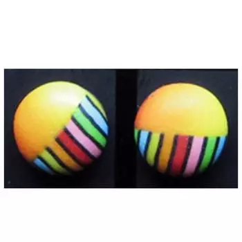 Les Trsors De Lily [R6424] — Серьги ручной работы разноцветного оранжевого цвета «Колумбина и Арлекин», 9 мм