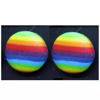 Les Trsors De Lily [R6427] - Серьги ручной работы Columbine & Harlequin разноцветные - 9 мм