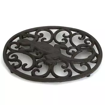 Les Trsors De Lily [R6576] - Подставка из чугуна Саламандра черная - 25x20 см