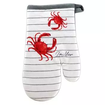 Les Trsors De Lily [R6590] - Прихватка для духовки La Mer красно-белая (краб) - 28x14см