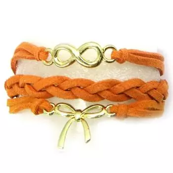 Les Trsors De Lily [R6705] - Этнический браслет Orange Kilimanjaro - 3 ряда