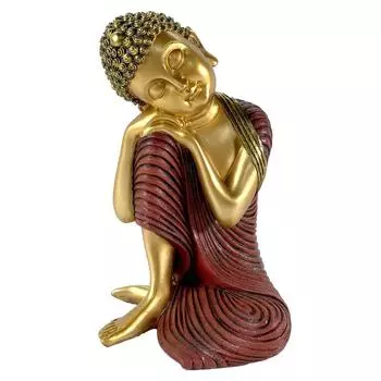 Les Trsors De Lily [R6901] - Фигурка из смолы «Будда», красное золото - 24x14x13 см