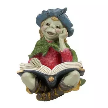 Les Trsors De Lily [R7079] - Статуэтка из смолы «Пикси и ее книга» знаний - 16 см