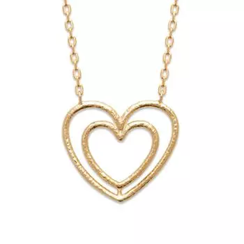 Les Trsors De Lily [R7712] - Позолоченное колье Клеопатра , чеканное золото - 18x16 мм