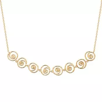 Les Trsors De Lily [R7717] - Позолоченное ожерелье Клеопатра , чеканное золото - 9x1 см