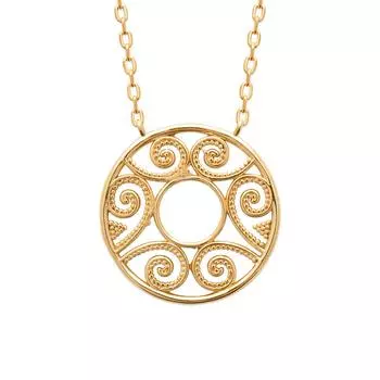 Les Trsors De Lily [R7721] — Позолоченное колье «Клеопатра» — 18 мм