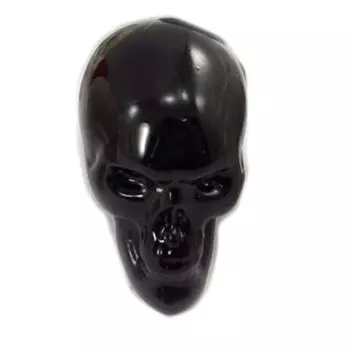 Les Trsors De Lily [R7757] - Фигурка из смолы Череп черный - 30x55x40 мм