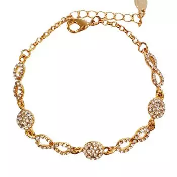 Les Trsors De Lily [R8073] - Дизайнерский браслет Sissi из белого золота - 15x5 мм (бесконечность)