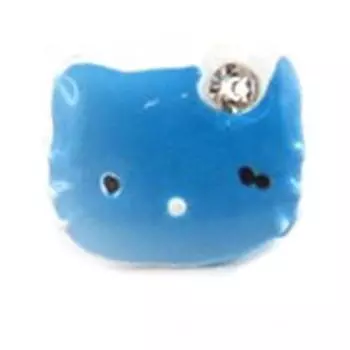 Les Trsors De Lily [R8341] - Детское кольцо Hello Kitty синее - 15x10 мм
