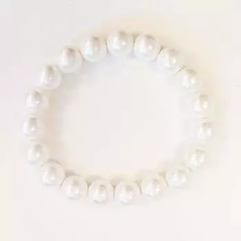 Les Trsors De Lily [R8484] - Жемчужный браслет Perla цвета слоновой кости - 10 мм