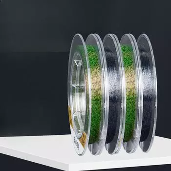 Леска 50 метров, невидимая точечная леска, камуфляжная леска, меняющая цвет, прочная гибкая нейлоновая леска с низким удлинением 0.6