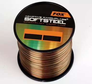 Леска для ловли карпа FOX Line Camo Soft Steel 10lb коричневый