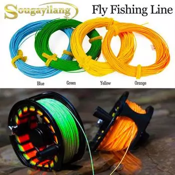 Леска для ловли нахлыстом, 100 футов, плавающий груз вперед для ловли нахлыстом, снасти для ловли нахлыстом, леска 8F