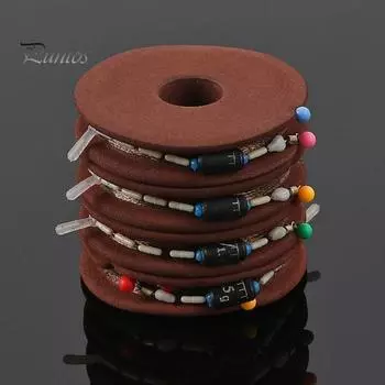 Леска для ловли рыбы с невидимым пятном и силиконовым держателем для поплавка, вертлюжком, грузилом, ручной работы, нейлоновой леской, рыболовными принадлежностями A