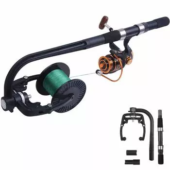 Леска для рыбалки SHADDOCK леска для рыбалки катушка для рыбалки легко сменить леску одним ультра 1 секунда установка завершена моталка, моталка, моталка, человек, чёрный