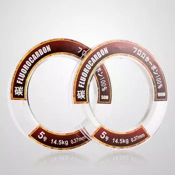 Леска для рыбалки WALK FISH 100% Ture Fluorocarbon 50M 100M Super Strength 0.14-0.6mm Monofilament Carbon Fiber Lead Fishing Line 50M-0.14MM-6.8LB