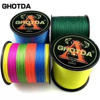 Леска GHOTDA 300 м, 8 нитей X8, плетеная проволока, мультифиламентный полиэтиленовый прочный веревочный шнур, 18, 22, 31, 39, 43, 52, 61, 78 фунтов 22lb белый