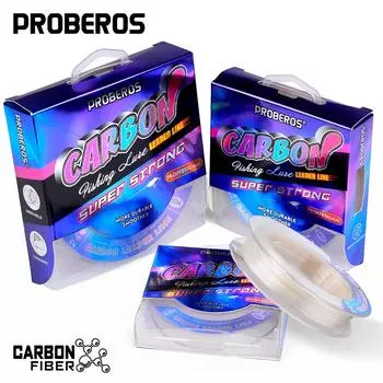 Леска из углеродной проволоки с передней проволокой Износостойкая дорожная леска из субуглеродной проволоки Sub Line Японская оригинальная шелковая полностью углеродная леска 0.8#/50m