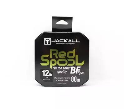 Леска Jackall Fluorocarbon Line Red Spool Bait Finesse 12 фунтов x 80 м (8990) чистый