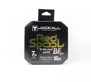 Леска Jackall Fluorocarborn, красная шпуля BF Spec 7 фунтов, 80 м (8969) чистый