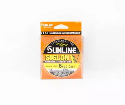 Леска монофильная Sunline Siglon V 150м 12lb диаметр 0.260мм (0475) чистый