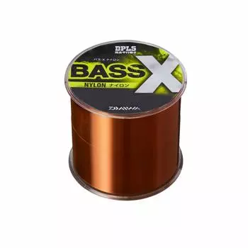 Леска нейлоновая DAIWA, нейлон, 300 м, коричневый цвет, BASS-X, 14 фунтов.