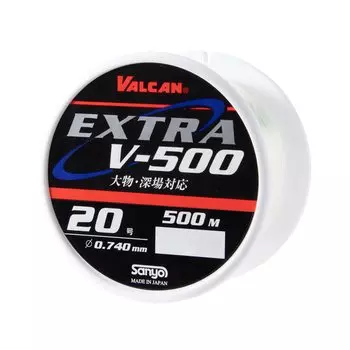 Леска нейлоновая Sanyo Nylon Vulcan Extra 500 м 40 Натуральный прозрачный V-500 №.