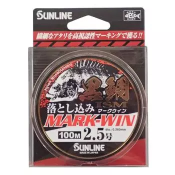 Леска нейлоновая SUNLINE Black Sea Bream Ism Drop Mark Win 100m Белый Черный Excite Оранжевый Mier Зеленый Нет. 2.5 & & &