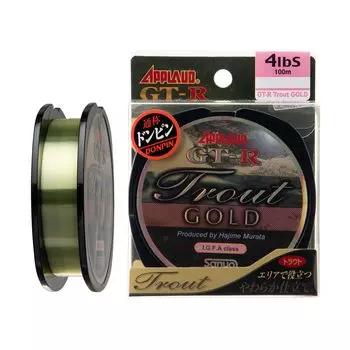 Леска Sanyo Nylon Nylon Applied Trout Gold 100 м 5 фунтов Champagne Gold GT-R 1.05