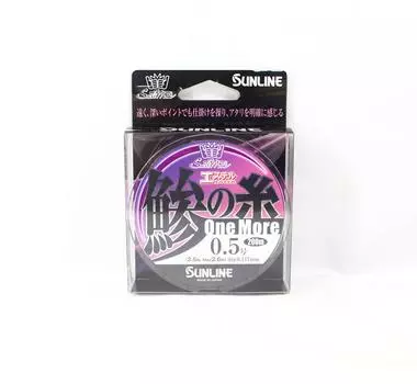 Леска Sunline Ester Aji No Ito One More 200 м #0.5 2.5lb 0.117 мм (6817) розовый
