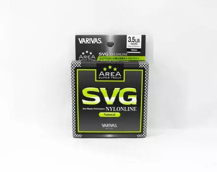 Леска Varivas Nylon Super Trout Area SVG, 150 м, 3,5 фунта (7860) чистый