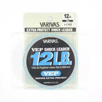 Леска Varivas Nylon VEP Shock Leader 50 м 12 фунтов (5142) чистый