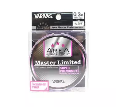 Леска Varivas PE Trout Area Master Limited, 75 м PE, 0,3 7 фунтов (4940)