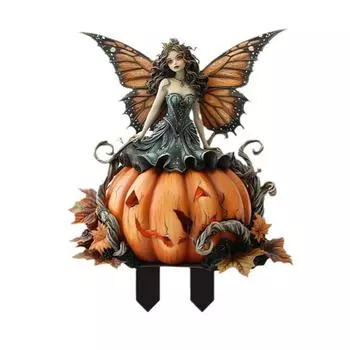 Лесная фея и цветочная фея садовые карты колышки акриловые наземные пейзажи газон декоративные заглушки O I2G0 Black-E