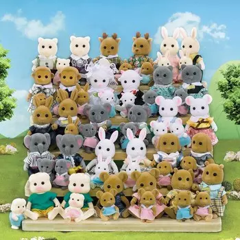 Лесная семья 1/12 масштаб автобус мебель миниатюры для кукольного домика аксессуары стулья кухня игрушечный игровой домик рождественский подарок для девочки