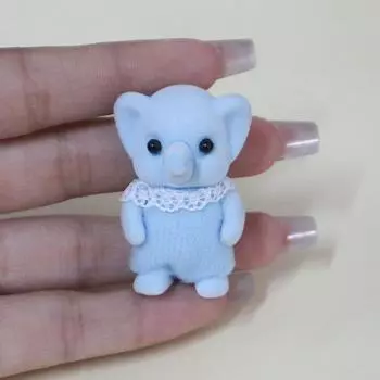 Лесная семейная фигурка животного, слона, овцы, стадо, мохнатая фигурка, модель игрушки для ребенка, подарок на день рождения