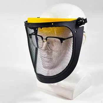 Лесной шлем, безопасная каска, сетчатая защита для лица, садовый триммер для травы