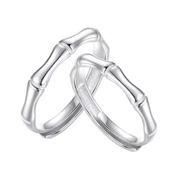 Лесной стиль свежий бамбук открытый пара парные кольца Ins модные высокие мужские и женские кольца opening adjustable