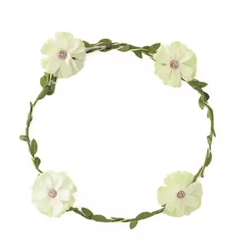 Лесной венок Красивые аксессуары из искусственных цветов Венок One Size зелёный