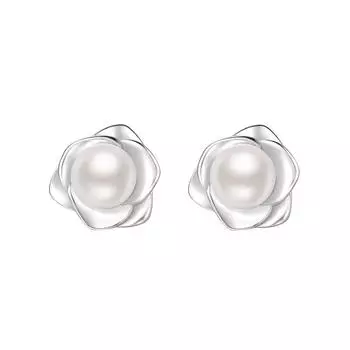 Лесной жемчуг Камелия Серьги Ниш Элегантные серьги для женщин Серьги Роза