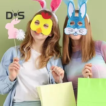 Лесные друзья Животные Фетровая подушка для лица Лесные существа Животные джунглей Товары для косплея Зоопарк Кемпинг Тематические сувениры для вечеринок для мальчиков и девочек A