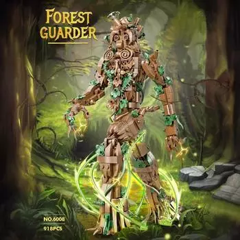 Лесные мужчины, дерево, человек, охранник, введите модель, строительные блоки, кирпичи, детские развивающие подарки на Хэллоуин, День благодарения, Рождество, день рождения No Box