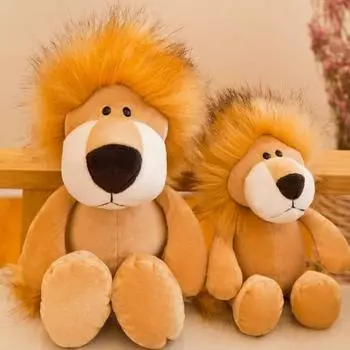 Лесные животные Куклы серии Симпатичные мягкие ткани PP хлопок Лев Обезьяна Тигр Зебра 11cm-30cm зебра