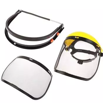 Лесозаготовка, кусторез, защита лесного хозяйства, садовый триммер для травы, защитный шлем, шляпа с сетчатым козырьком на все лицо