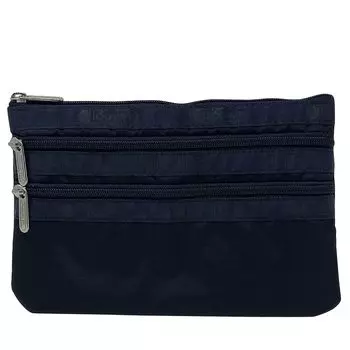 LeSportsac Pouch 3ZIP Cosmetic 7158 SEA (LeSportsac) Women s (DEEP BLUE) [Item]