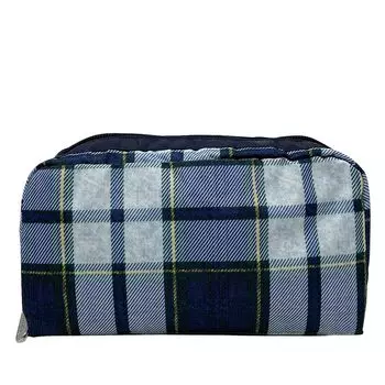 LeSportsac Pouch RECTANGULAR COSMETIC 6511 BLUE [LeSportsac] Women s (DEEP TARTAN) [Item]