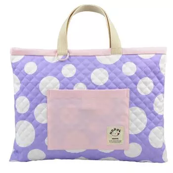 Lesson Bag Lavender Dot School Bag Handbag Handbag Preparation for School Entrance Kindergarten Elementary School Nursery School Commuting to School